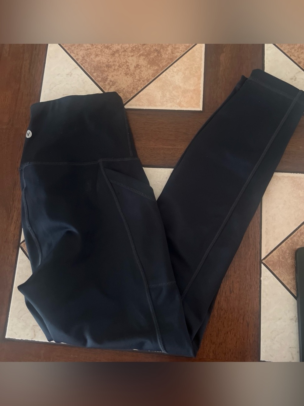 Velocity Black High-Waist Performance Leggings